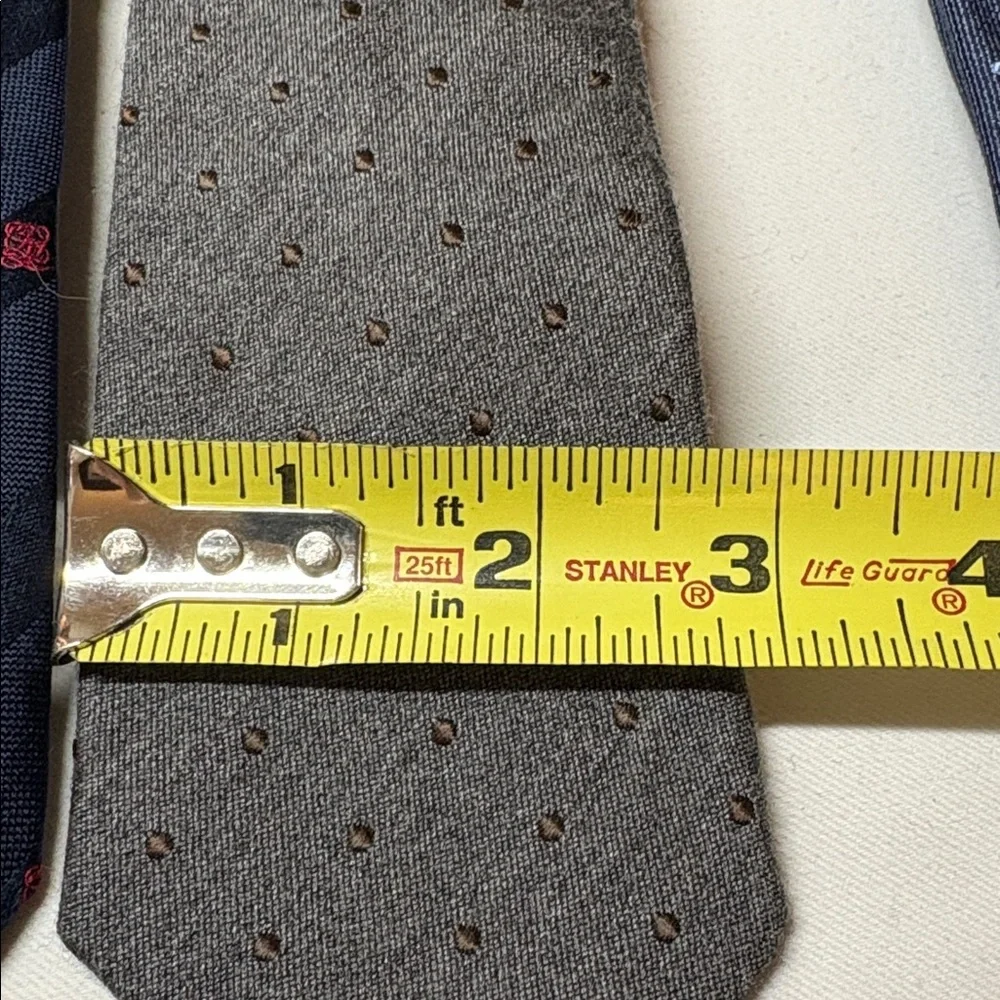 Allen Young, Bespoke, Louis Quatorze Lot Silk and Cotton Narrow Ties